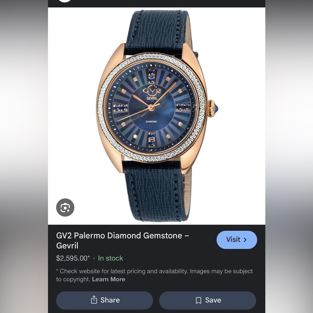 Gavril GV2 Palermo Blue and Gold brand new in box! Gorgeous
